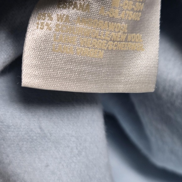 Vintage Escada Blazer Womens 38 Light Blue Angora Wool Shawl Collar Germany - Picture 14 of 16